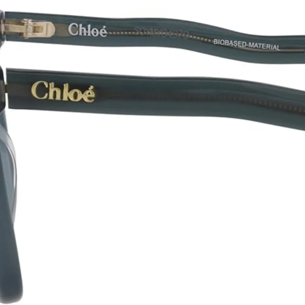 Chloé Matte Slate Blue Square-Angled Optical Glasses